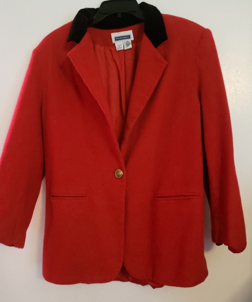 Red blazer